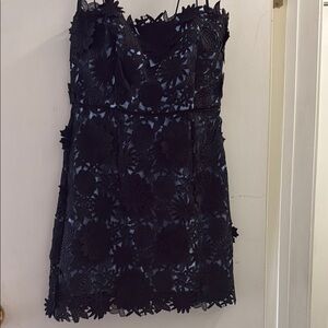 Milly Blue Sheath Mini Dress Spaghetti Strap Cocktail